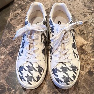 Coach Women's Sneakers with Black and White Pattern